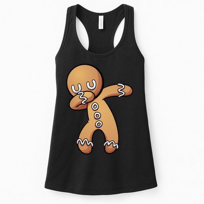 Dabbing Gingerbread Man Christmas  Womens Tank Top