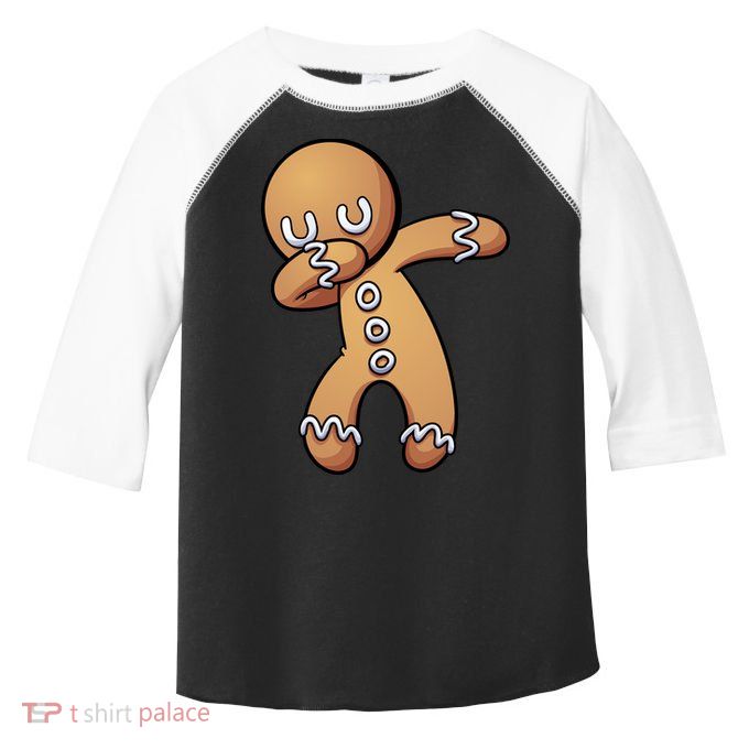 Dabbing Gingerbread Man Christmas  Toddler Fine Jersey T-Shirt