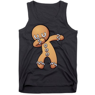 Dabbing Gingerbread Man Christmas  Tank Top