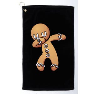 Dabbing Gingerbread Man Christmas  Platinum Collection Golf Towel