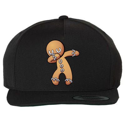 Dabbing Gingerbread Man Christmas  Wool Snapback Cap