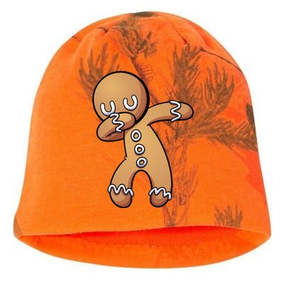 Dabbing Gingerbread Man Christmas  Kati - Camo Knit Beanie