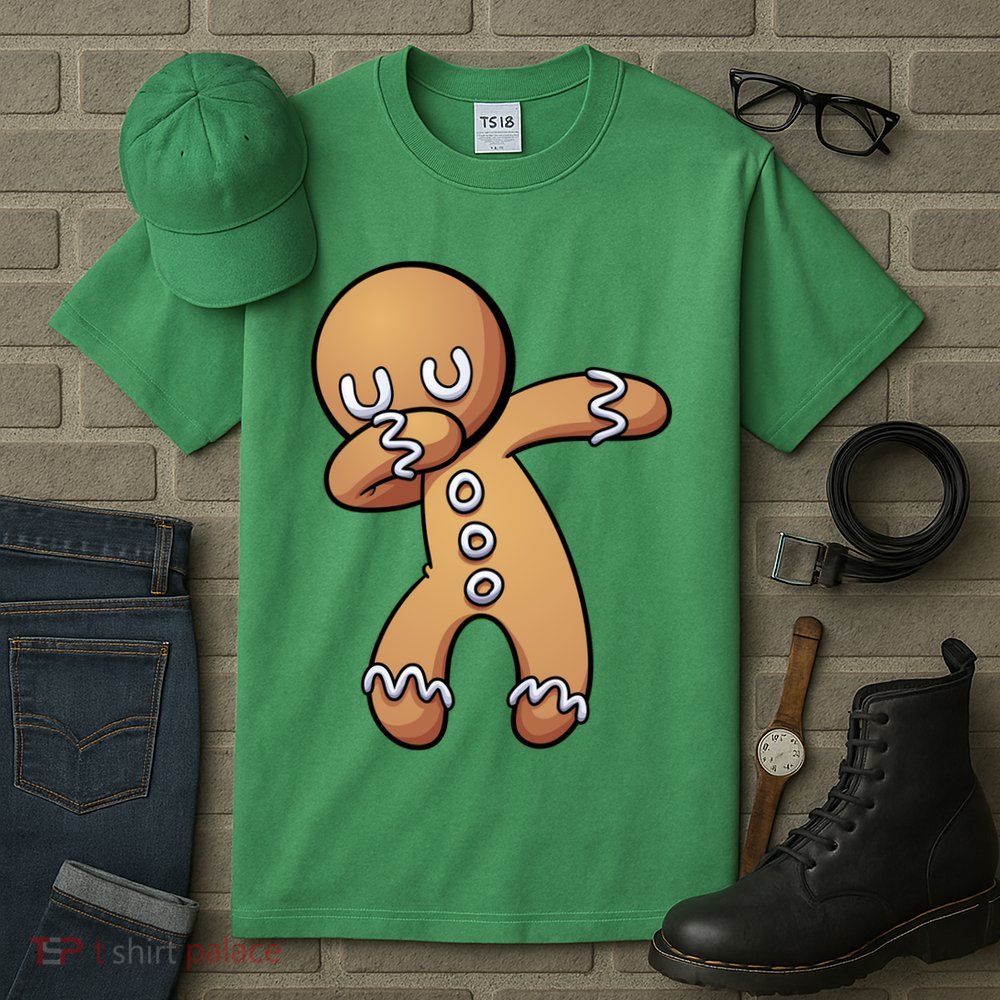 Dabbing Gingerbread Man Christmas  Tall T-Shirt