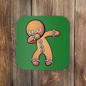 Dabbing Gingerbread Man Christmas  Coaster