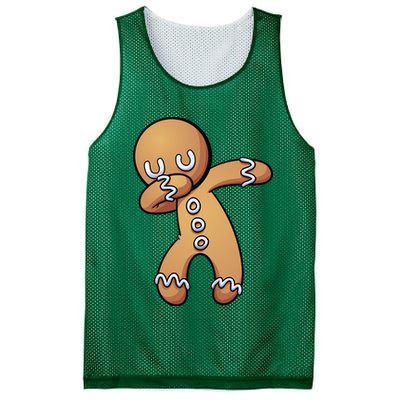Dabbing Gingerbread Man Christmas  Mesh Reversible Basketball Jersey Tank