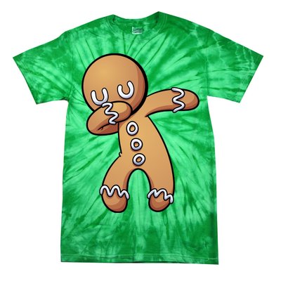 Dabbing Gingerbread Man Christmas  Tie-Dye T-Shirt