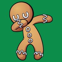 Dabbing Gingerbread Man Christmas  Kids T-Shirt