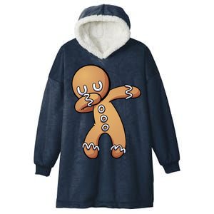 Dabbing Gingerbread Man Christmas  Hooded Wearable Blanket