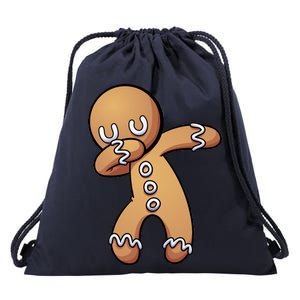 Dabbing Gingerbread Man Christmas  Drawstring Bag