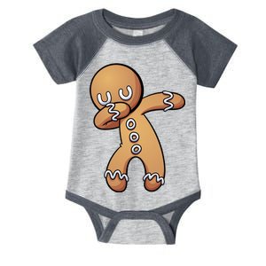 Dabbing Gingerbread Man Christmas  Infant Baby Jersey Bodysuit