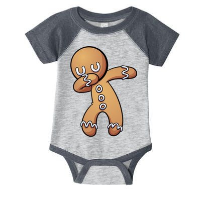 Dabbing Gingerbread Man Christmas  Infant Baby Jersey Bodysuit