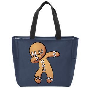 Dabbing Gingerbread Man Christmas  Zip Tote Bag