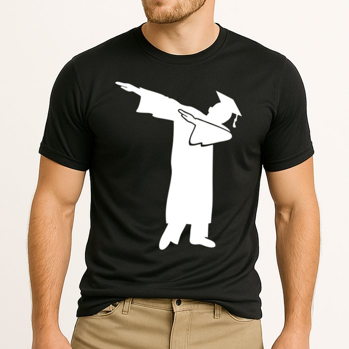 Dabbing Graduate Funny Graduation Cooling Performance Crew T-Shirt