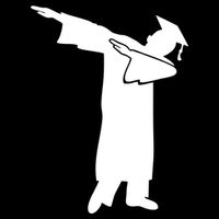 Dabbing Graduate Funny Graduation Cooling Performance Crew T-Shirt