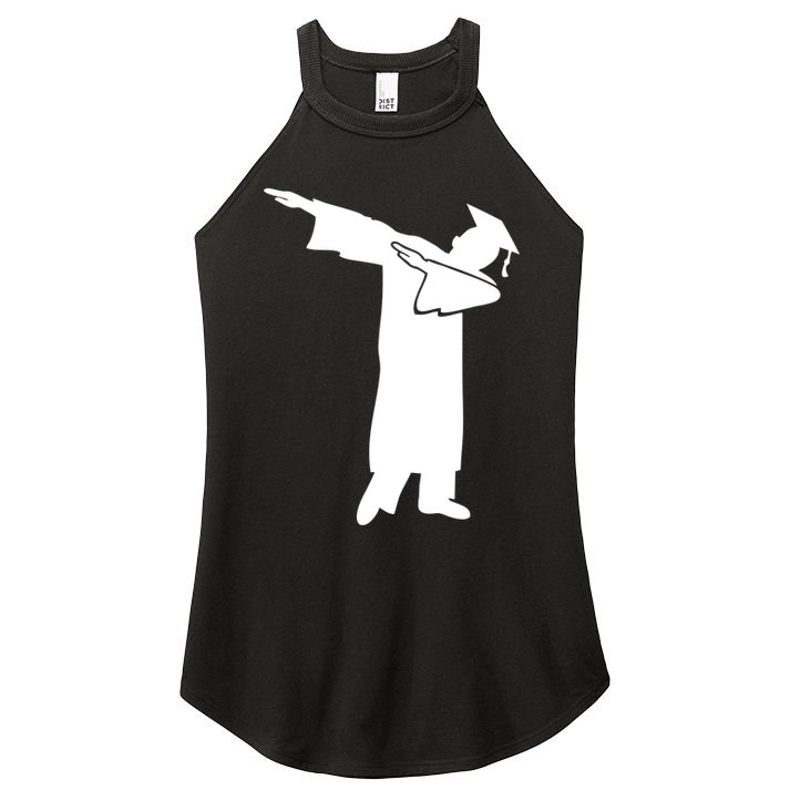 Dabbing Graduate Funny Graduation Women's Perfect Tri Rocker Tank