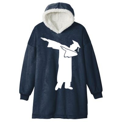 Dabbing Graduate Funny Graduation Hooded Wearable Blanket