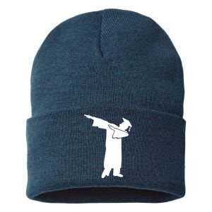 Dabbing Graduate Funny Graduation Sustainable Knit Beanie