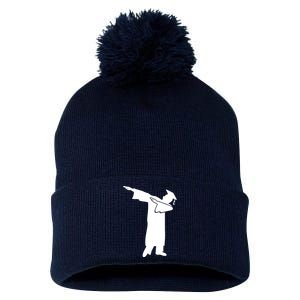 Dabbing Graduate Funny Graduation Pom Pom 12in Knit Beanie