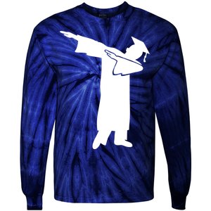 Dabbing Graduate Funny Graduation Tie-Dye Long Sleeve Shirt