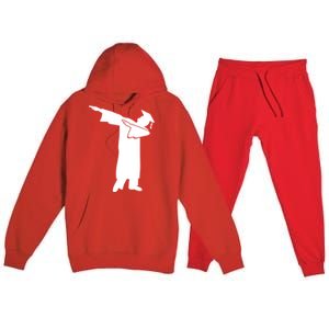 Dabbing Graduate Funny Graduation Premium Hooded Sweatsuit Set