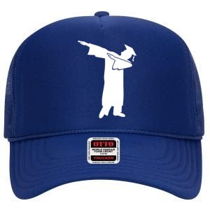 Dabbing Graduate Funny Graduation High Crown Mesh Back Trucker Hat