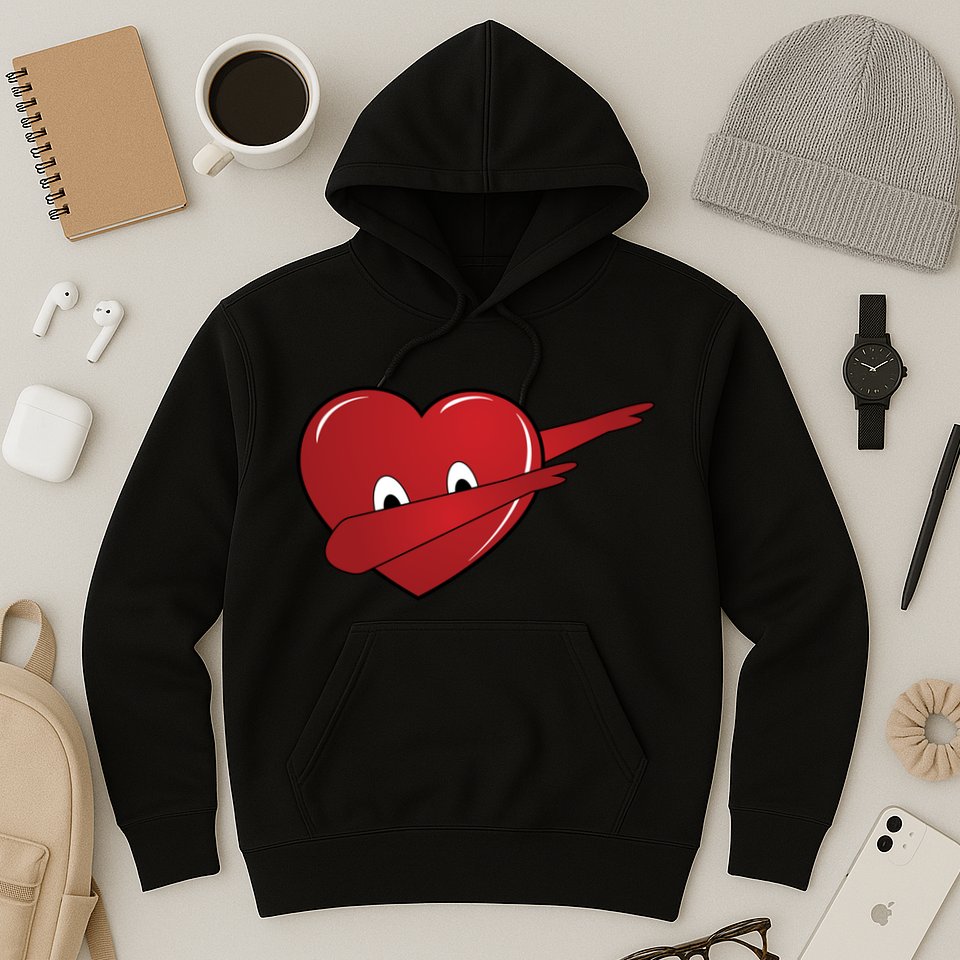 Dabbing Heart Hoodie