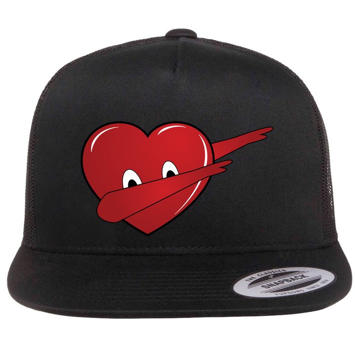 Dabbing Heart Flatbill Hat