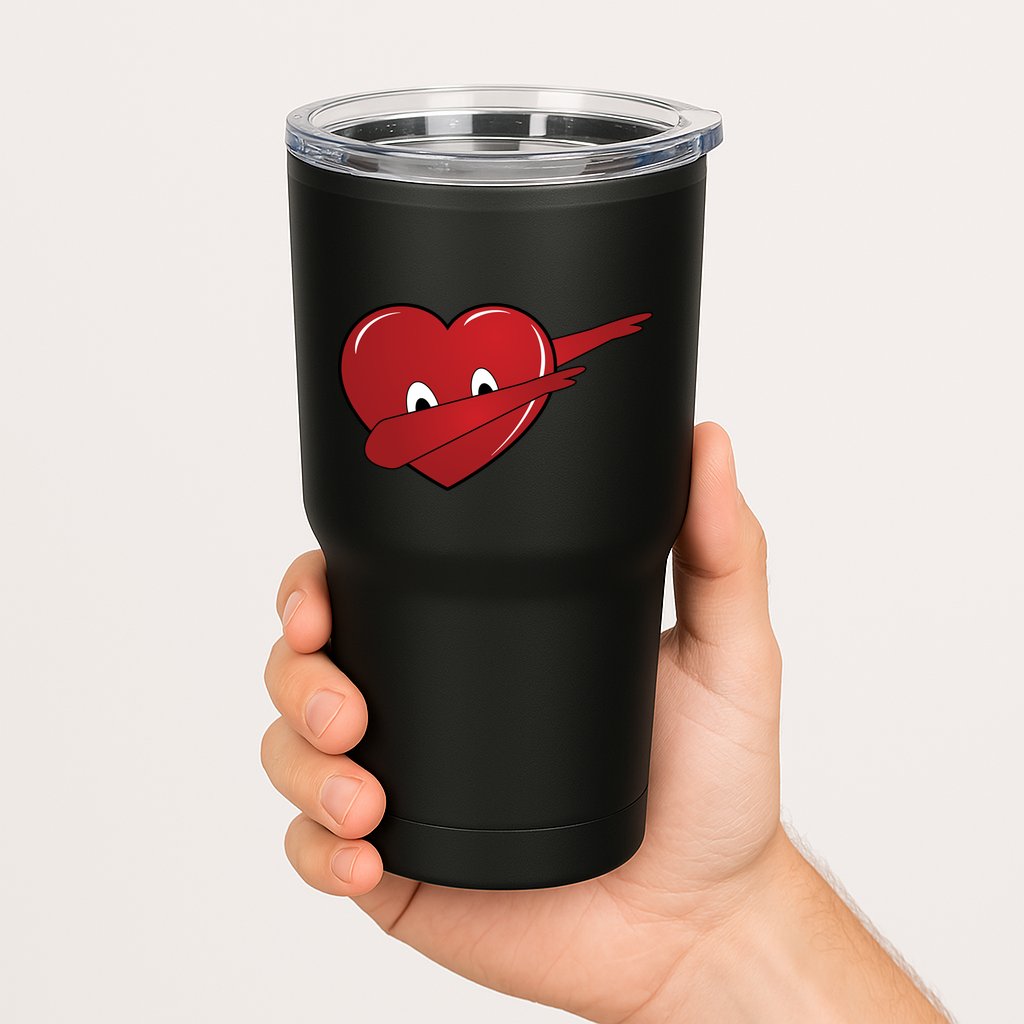 Dabbing Heart Tumbler