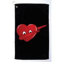 Dabbing Heart Golf Towel
