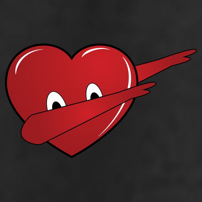 Dabbing Heart Golf Towel