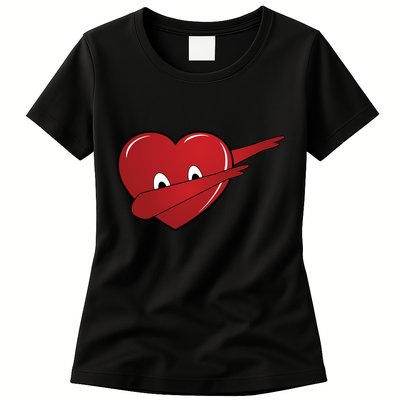 Dabbing Heart Womens T-Shirt