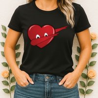 Dabbing Heart Womens T-Shirt
