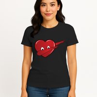 Dabbing Heart Womens T-Shirt