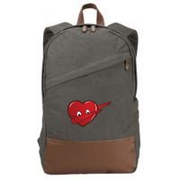 Dabbing Heart Cotton Canvas Backpack