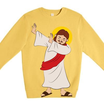 Dabbing Jesus  Premium Crewneck Sweatshirt