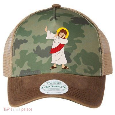 Dabbing Jesus  Legacy Tie Dye Trucker Hat