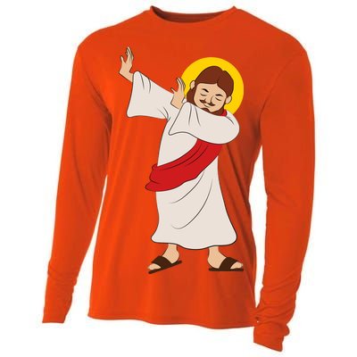 Dabbing Jesus  Cooling Performance Long Sleeve Crew