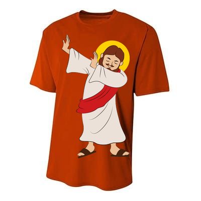 Dabbing Jesus  Performance Sprint T-Shirt