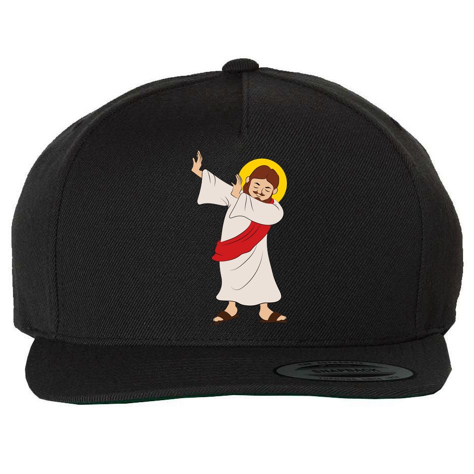 Dabbing Jesus  Wool Snapback Cap