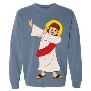 Dabbing Jesus  Garment-Dyed Sweatshirt