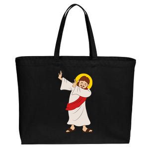 Dabbing Jesus  Cotton Canvas Jumbo Tote