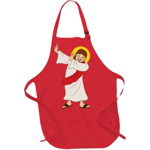 Dabbing Jesus  Full-Length Apron With Pockets