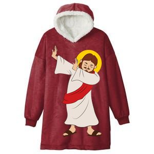 Dabbing Jesus  Hooded Wearable Blanket