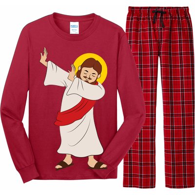 Dabbing Jesus  Long Sleeve Pajama Set