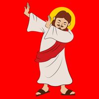 Dabbing Jesus  Flatbill Hat