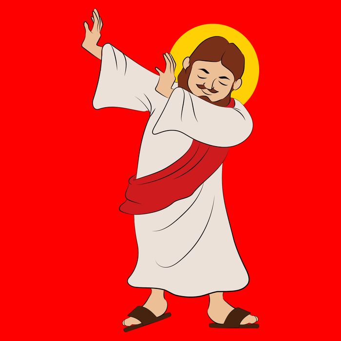 Dabbing Jesus  Flatbill Hat