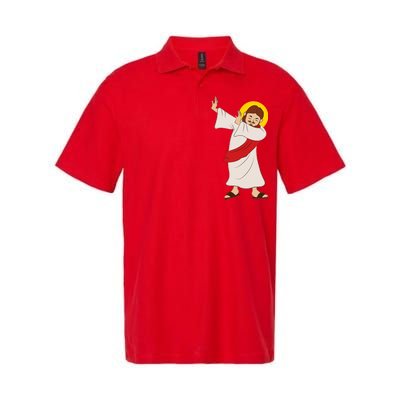 Dabbing Jesus  Softstyle Adult Sport Polo