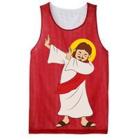 Dabbing Jesus  Mesh Reversible Basketball Jersey Tank