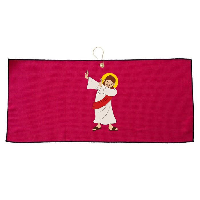 Dabbing Jesus  Large Microfiber Waffle Golf Towel