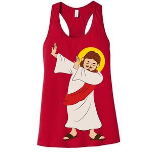 Dabbing Jesus  Women's Racerback Tank